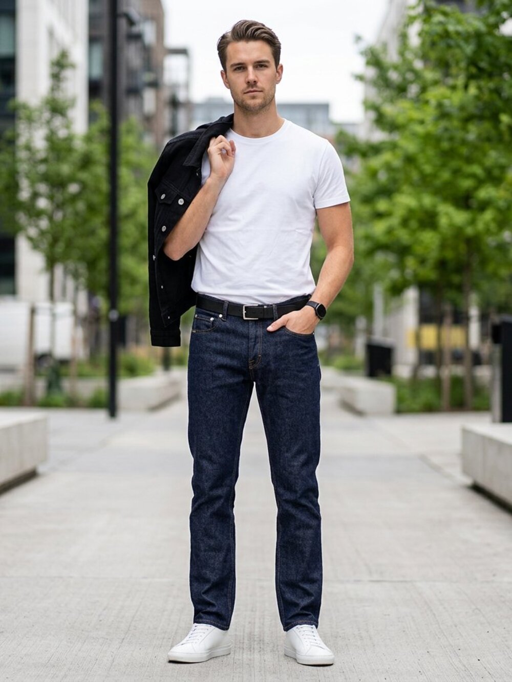 Tiger of Sweden Dark Blue Wash Des Straight Leg Jeans - Size 29 / 32